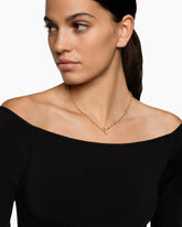 DY Madison® Pavé Diamond Toggle Chain Necklace in 18K Yellow Gold, 3mm